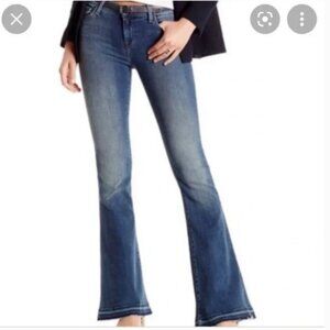 J Brand Sneaker Flare Ashbury Raw Hem Jeans, 26